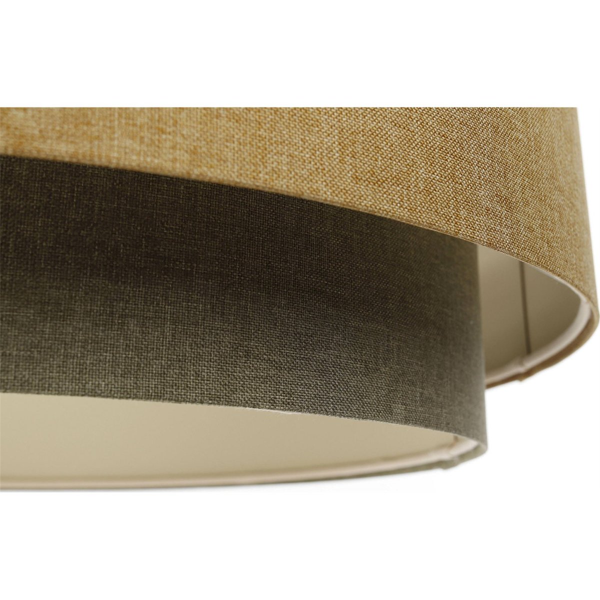 Suspension en tissu ronde, BOHO ELEGANT beige crème texturé, BPS KONCEPT