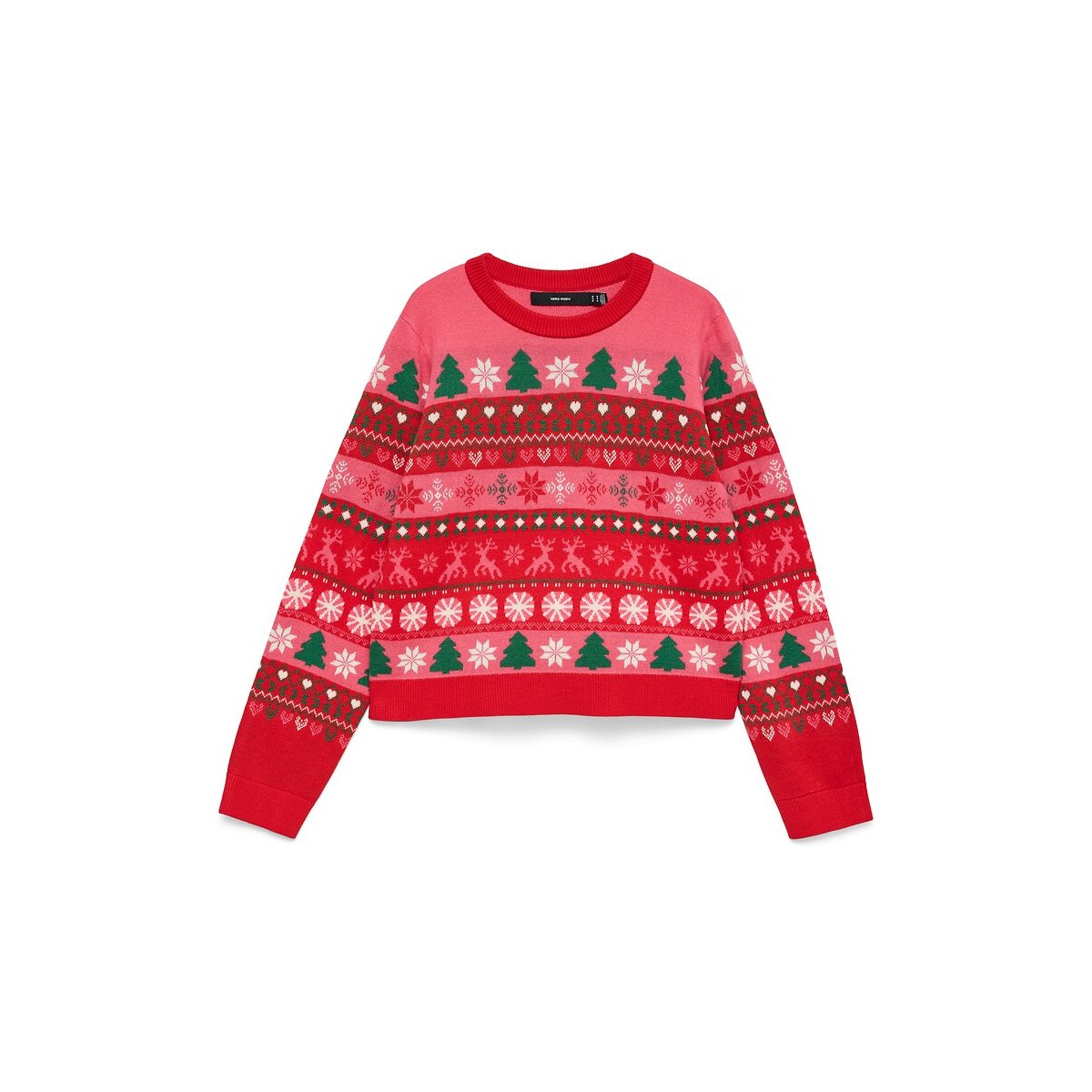Pull de Noël rose, VERO MODA