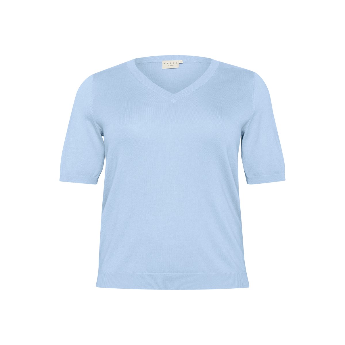 Pullover tricoté bleu soft chambray, KAFFE CURVE