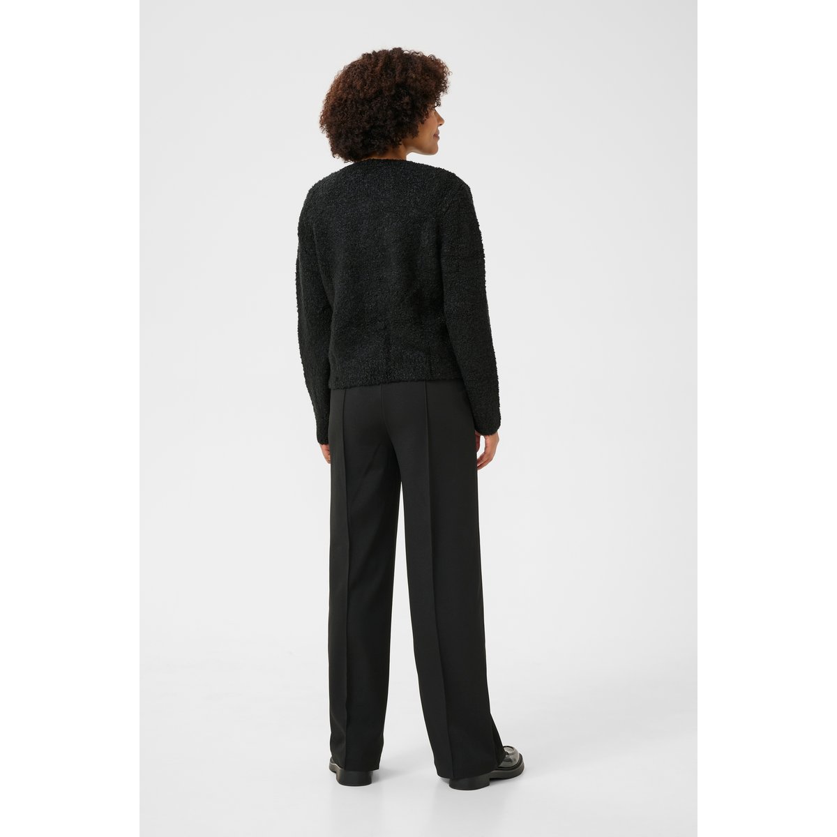 Knitted cardigan noir, SOAKED IN LUXURY