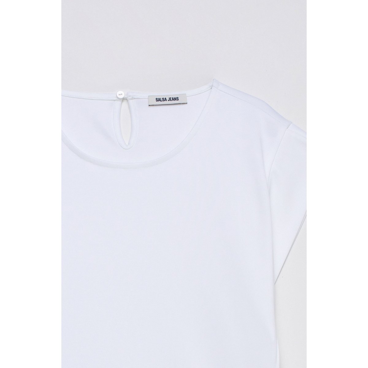 T-SHIRT AVEC BOUTONS blanc, SALSA JEANS