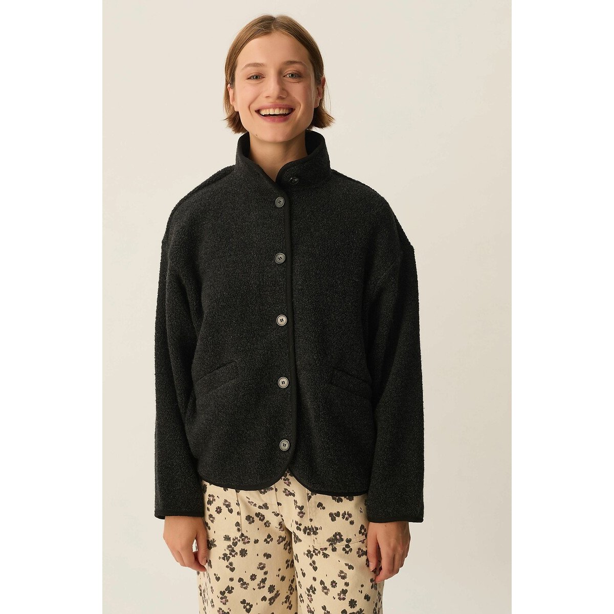 Zlavina Knitted High Neck Jacket 90000057, DES PETITS HAUTS