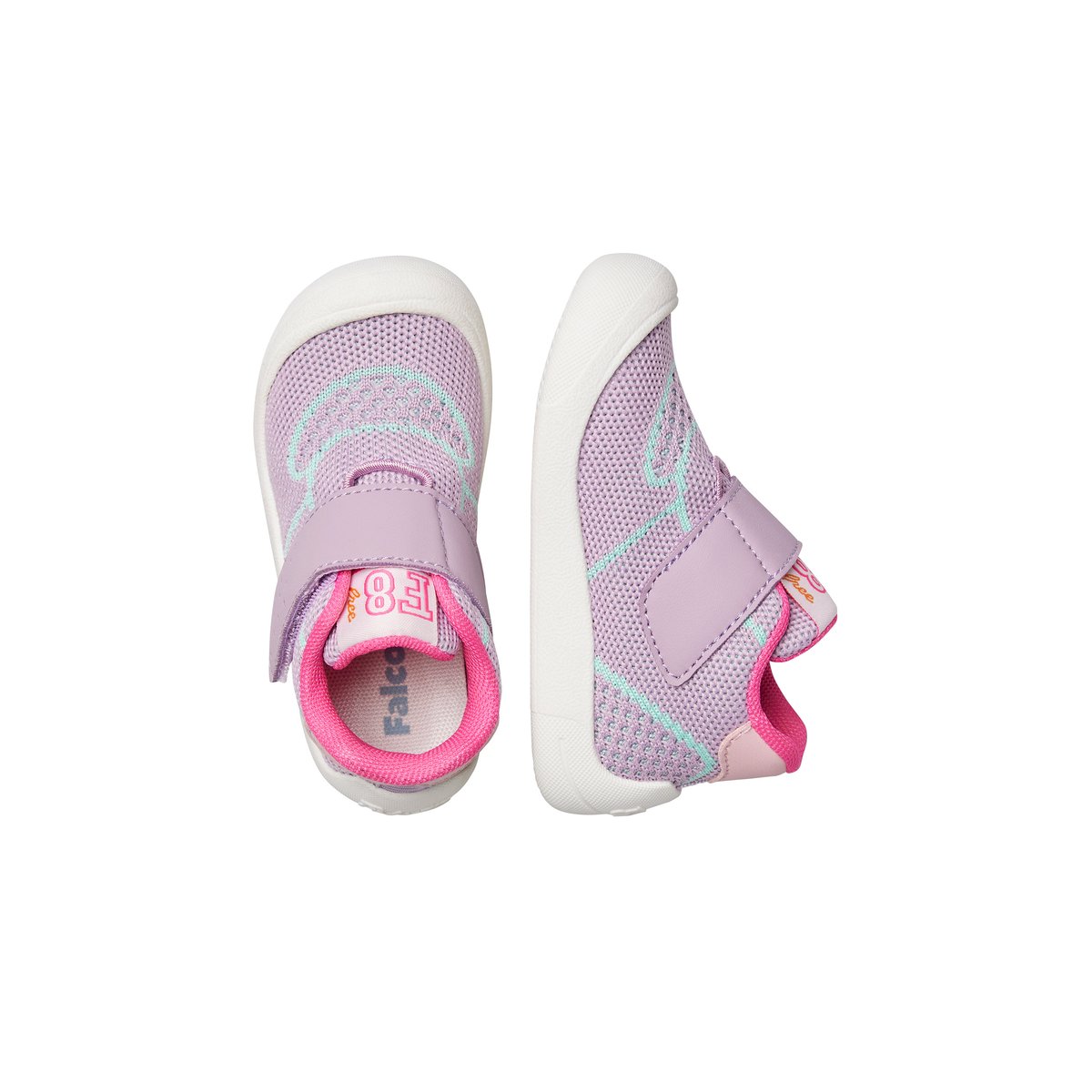 Sneakers en simili cuir et tissu FREE 2 VL. lilas-, FALCOTTO