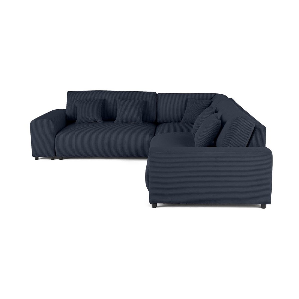 Canapé d'Angle gauche 5 places - GARANCE bleu nuit, BEST MOBILIER