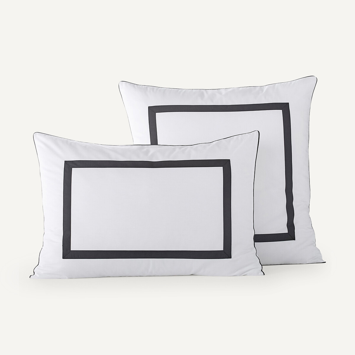 Othoza Organic Percale Pillowcase white/black, AM.PM