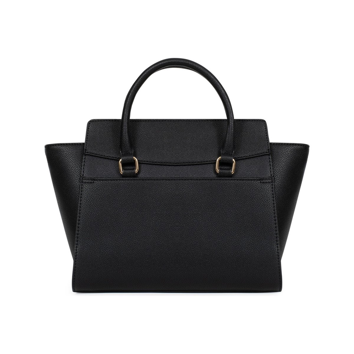 Sac porté main 2 poignées LYS noir, HEXAGONA