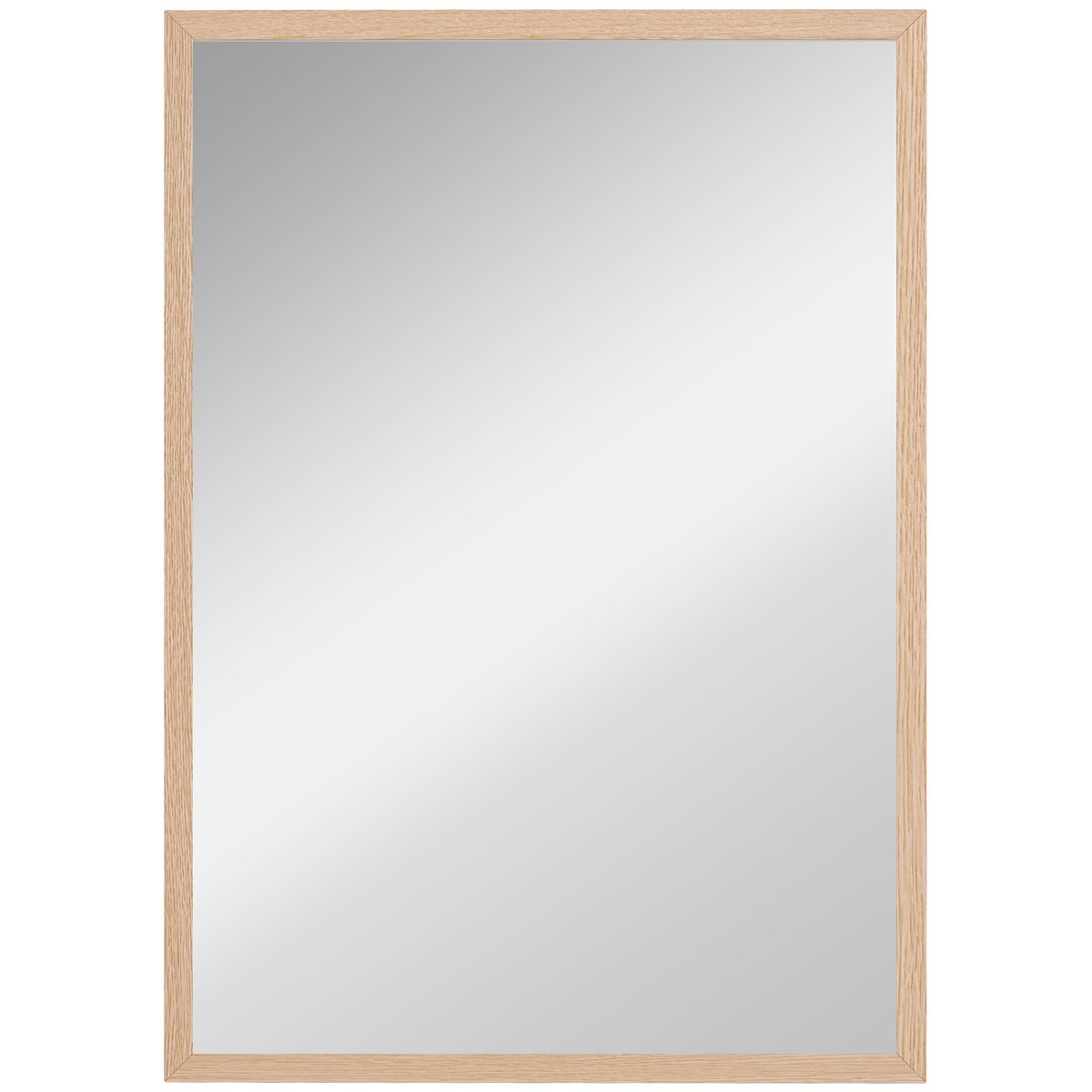 Miroir mural Verre Blanc beige, HOMCOM