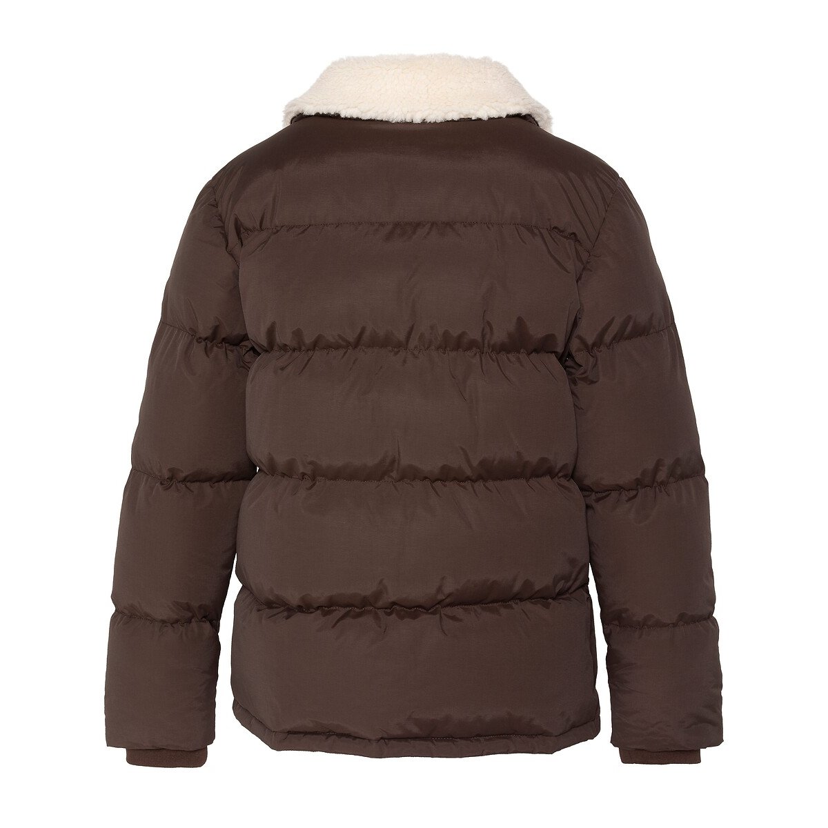 Blouson matelassé, col en sherpa, BAXTON marron, SCHOTT
