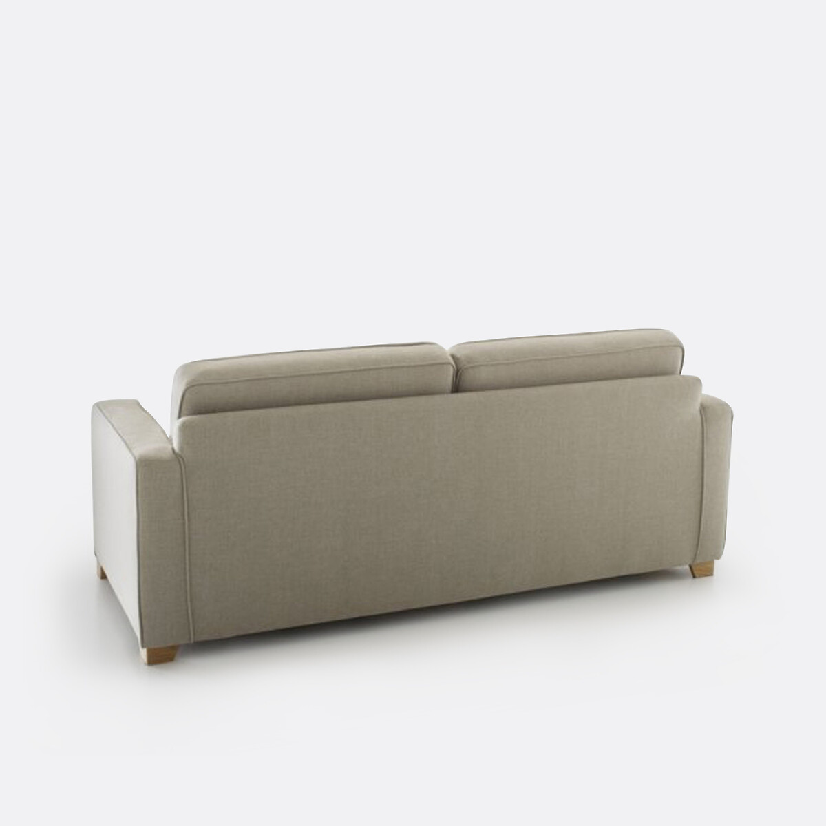 Divano letto in poliestere mélange 2 o 3 posti Ajis beige naturale, SO'HOME