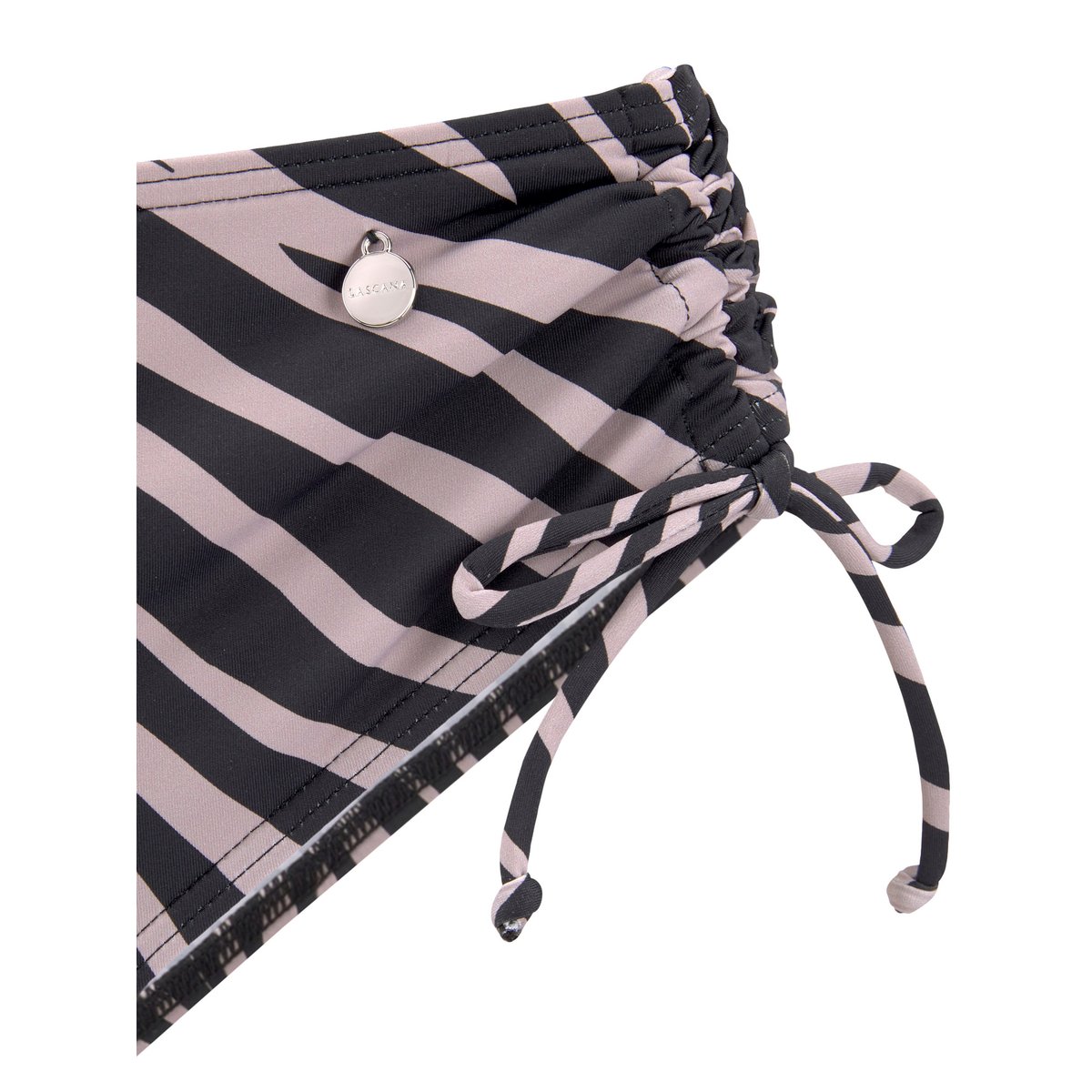 Bas maillot slip de bain taille haute côtés réglables Kaa imprimé, LASCANA