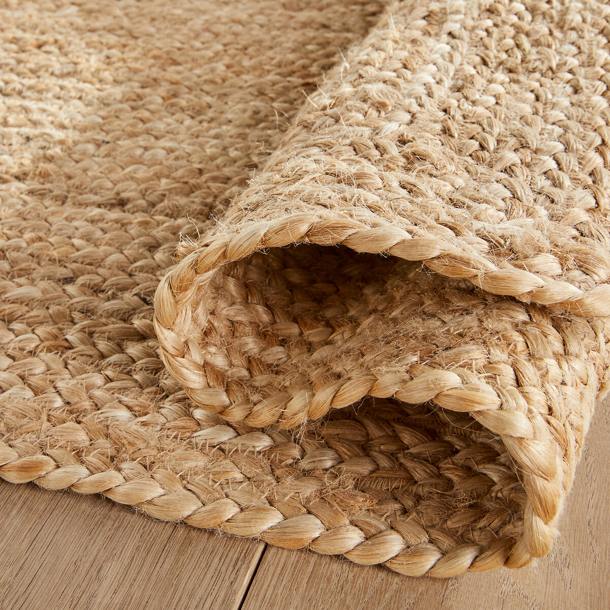 Tapis carré en jute, tressé main, Hempy naturel, AM.PM