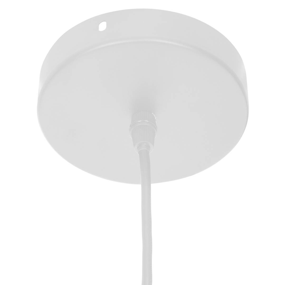 Suspension métal et bois de pin DESY blanc, ATMOSPHERA