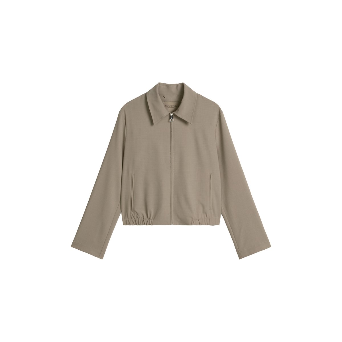 Veste DFB Travel Collection en mélange de laine vierge marron, MARC O'POLO
