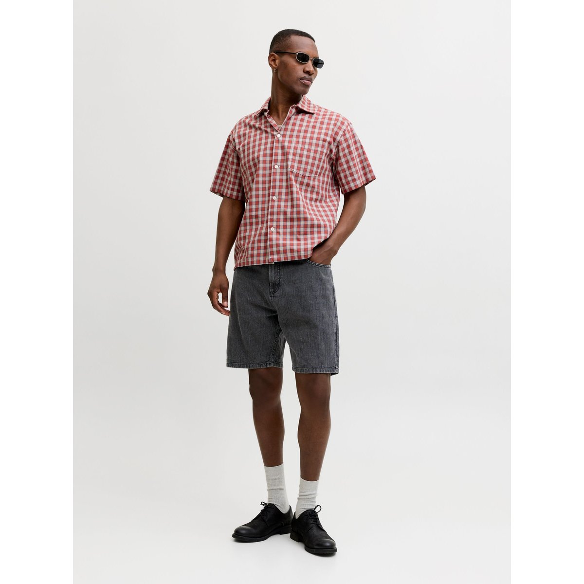 Short Coupe Décontractée black 1, JACK & JONES