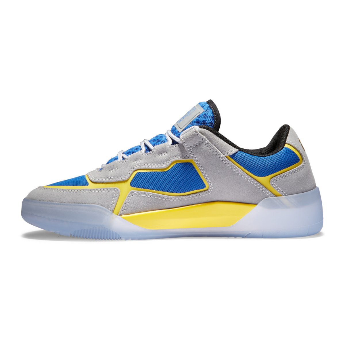 Chaussures de skate en cuir. gris grey/blue/yellow, DC SHOES