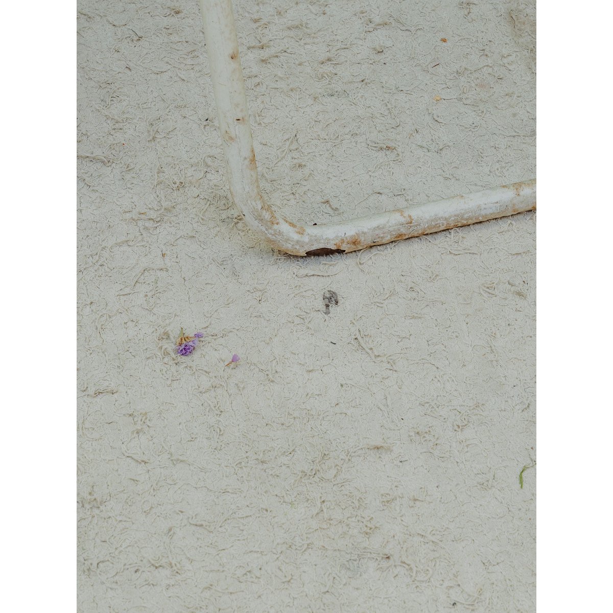 Paire de chaises en métal blanc Alma N°2014 - Bon état blanc, DEBONGOUT