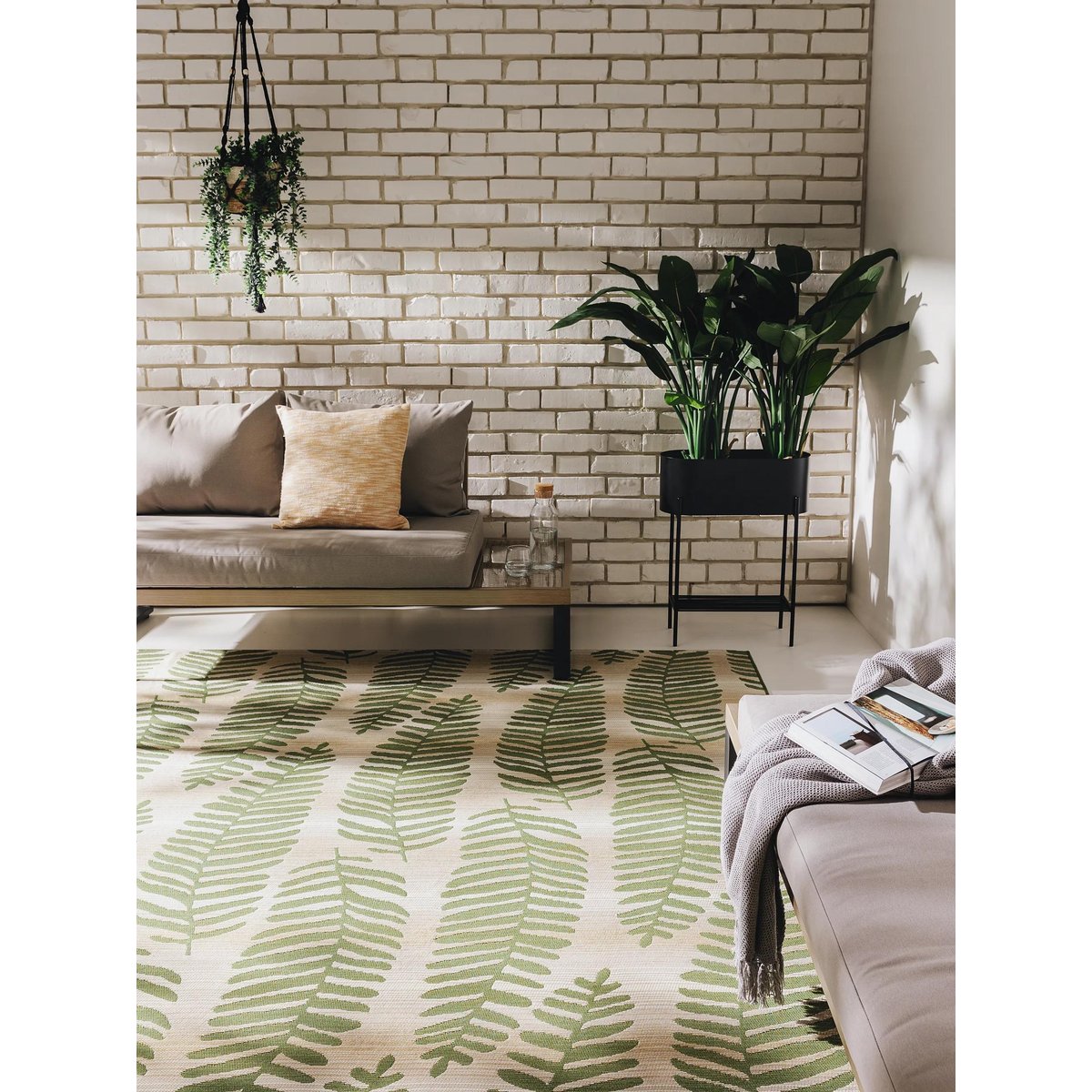 Tapis d'extérieur & intérieur ARTIS vert, BENUTA 