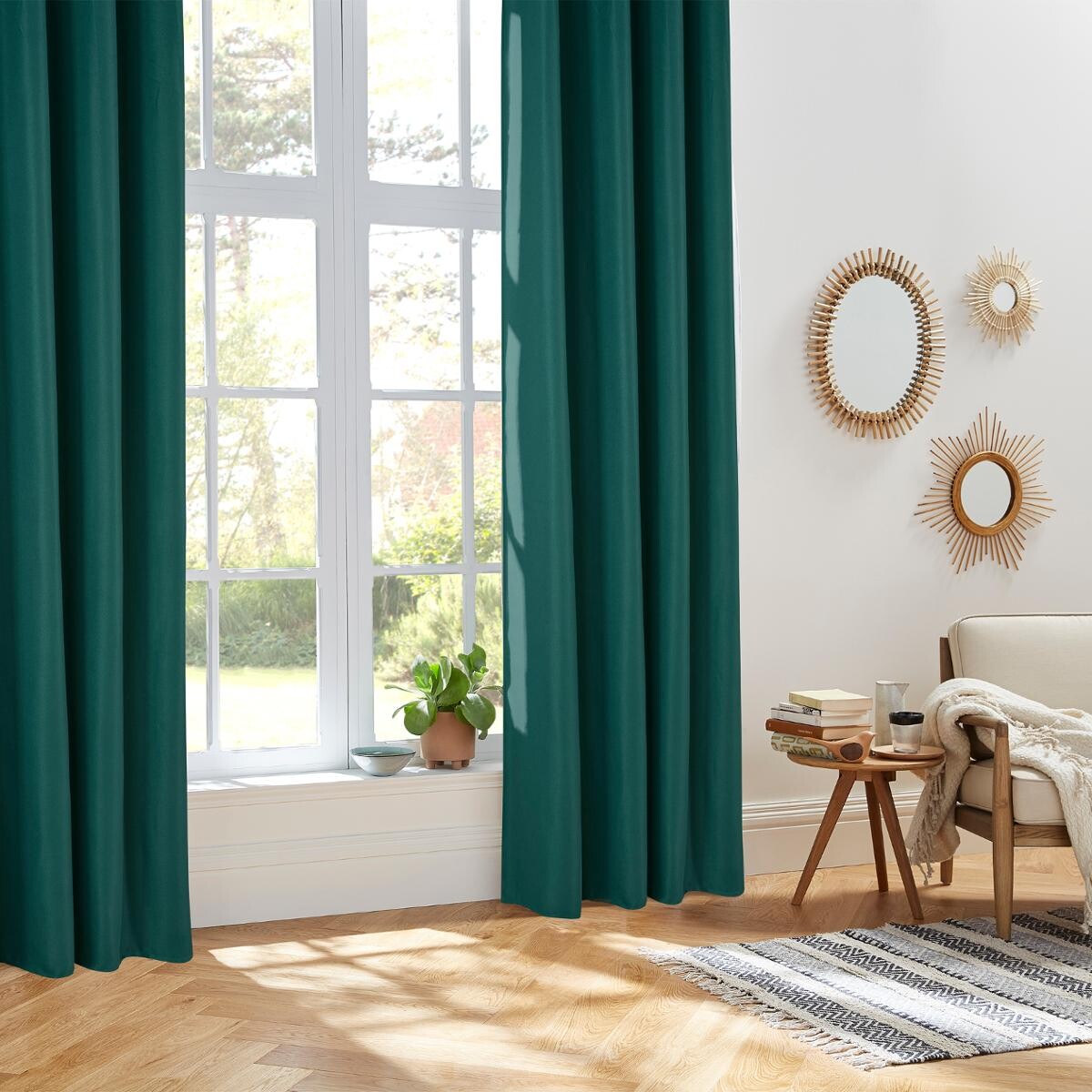 Rideau isolant ISA bleu canard, ATMOSPHERA