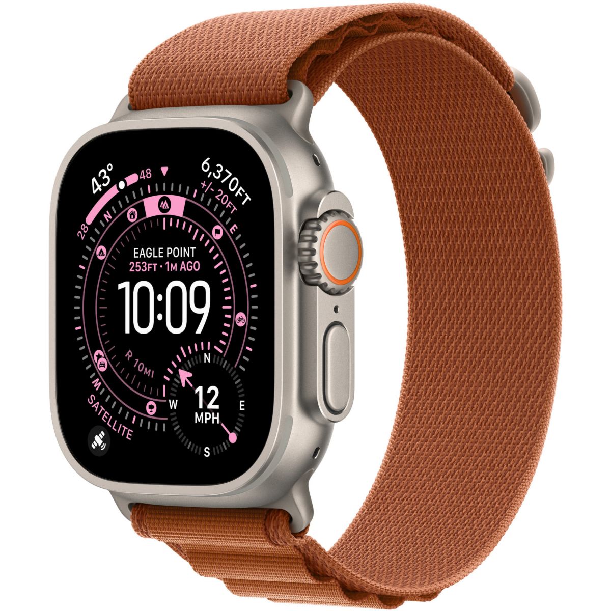 Bracelet 49 mm Small  Alpine terracotta Naturel orange, APPLE