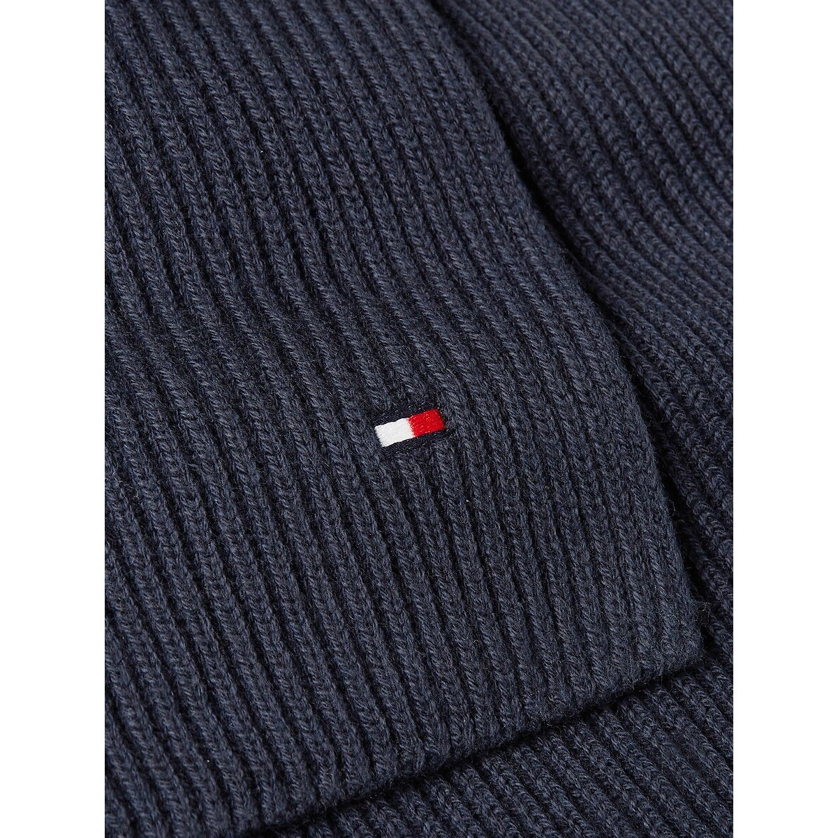 Sciarpa in cotone pima blu marino, TOMMY HILFIGER