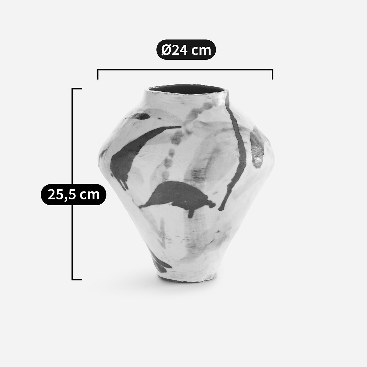 Vase en céramique tachetée, Artelo craie, AM.PM