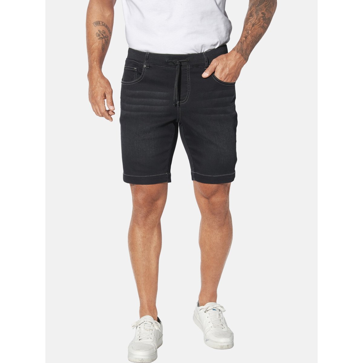 Short en jean GULLBRAND noir, JAN VANDERSTORM