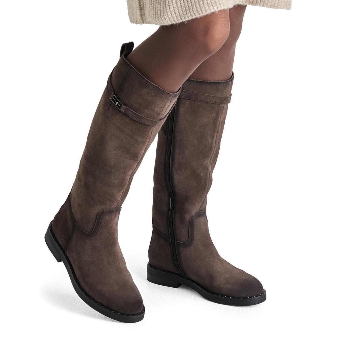 Bottes en cuir marron, TAMARIS