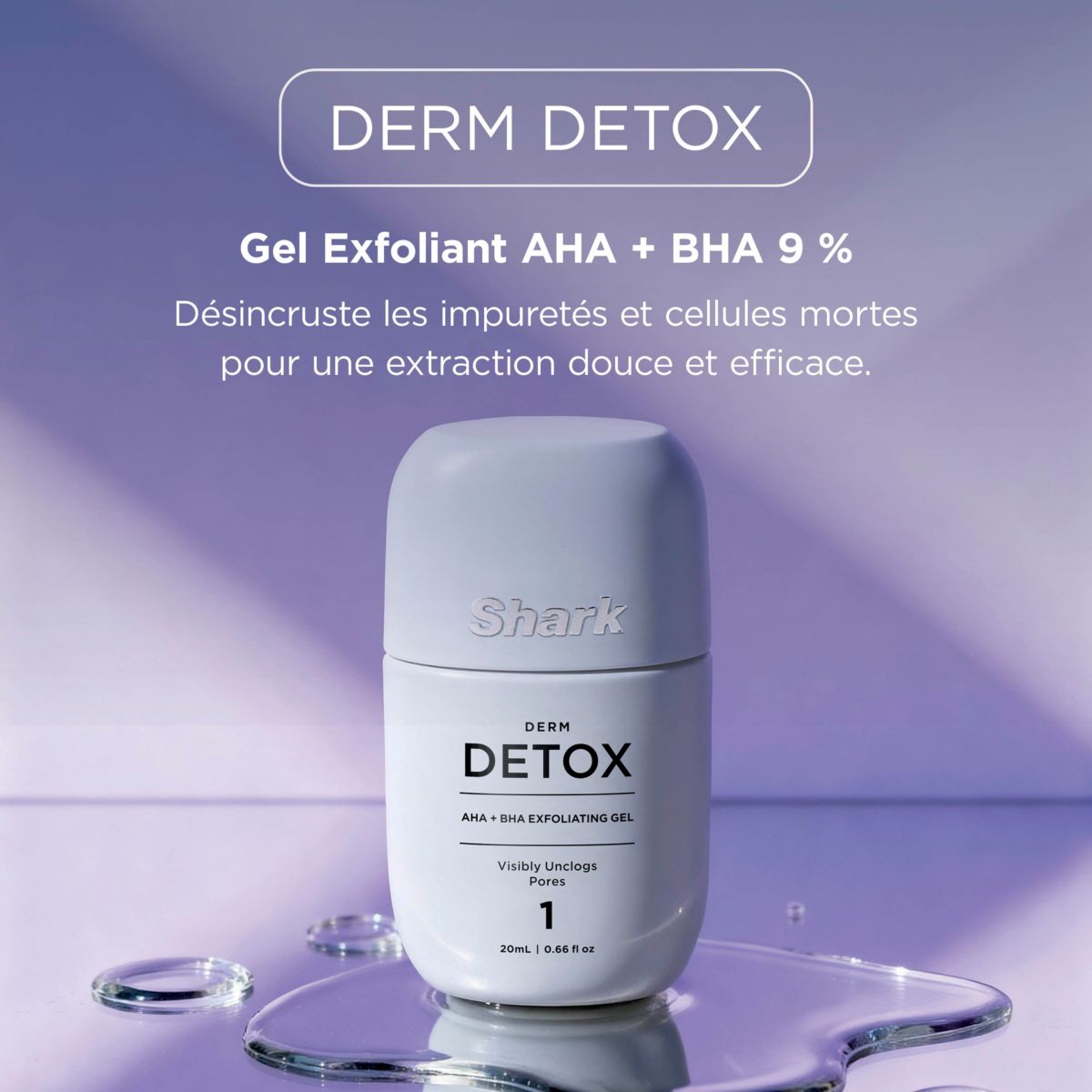 Coffret soin du visage de soins FacialPro Glow : exfoliant couleur unique, SHARK