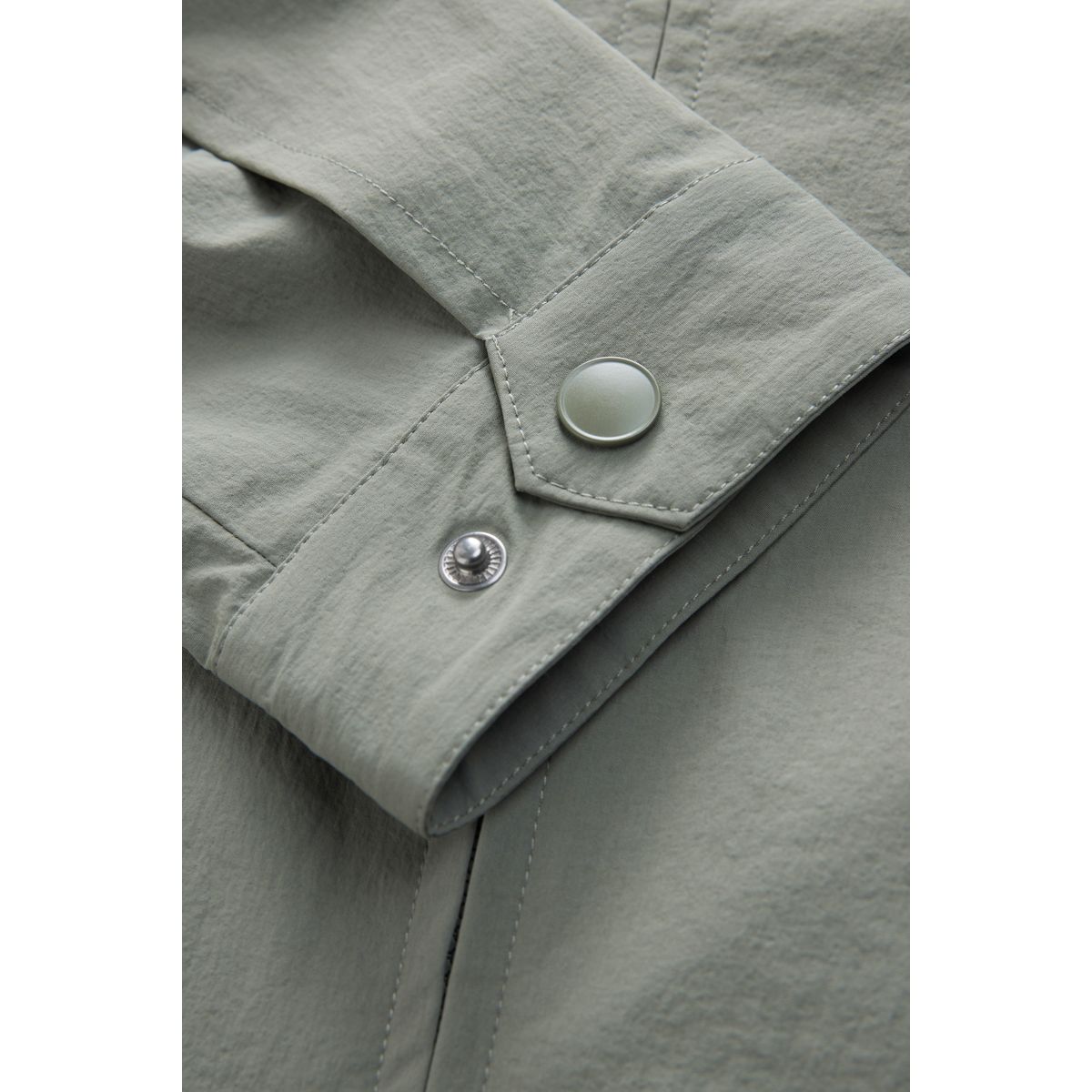 Veste-chemise en tissu technique stretch vert sauge, NEXT