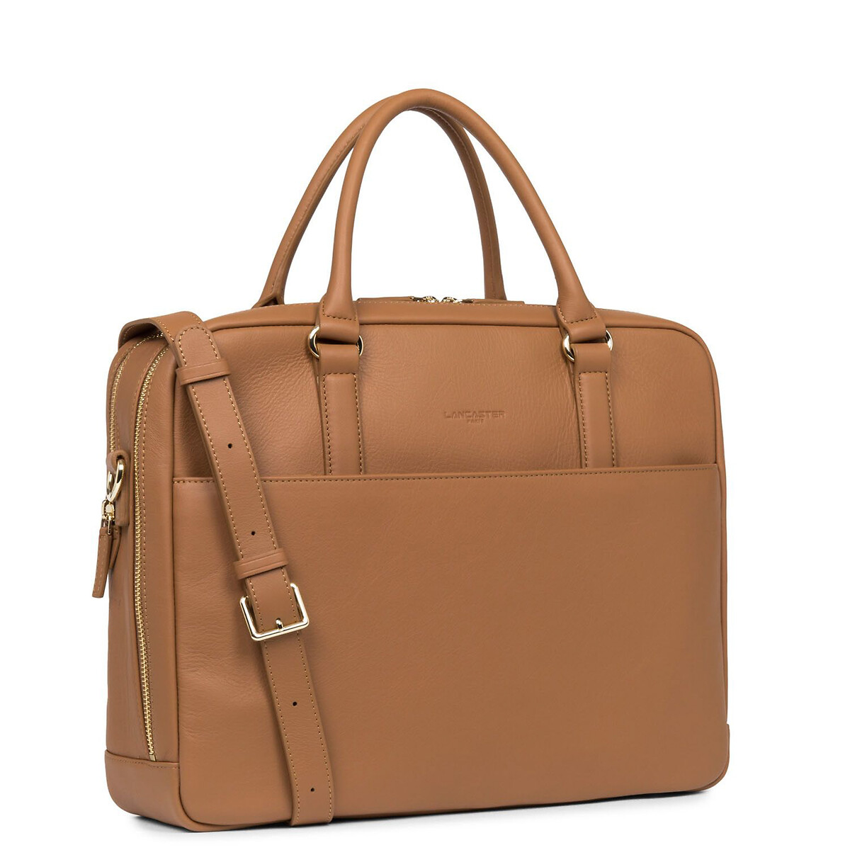 Sac porte-documents en cuir MADEMOISELLE BUSINESS camel, LANCASTER