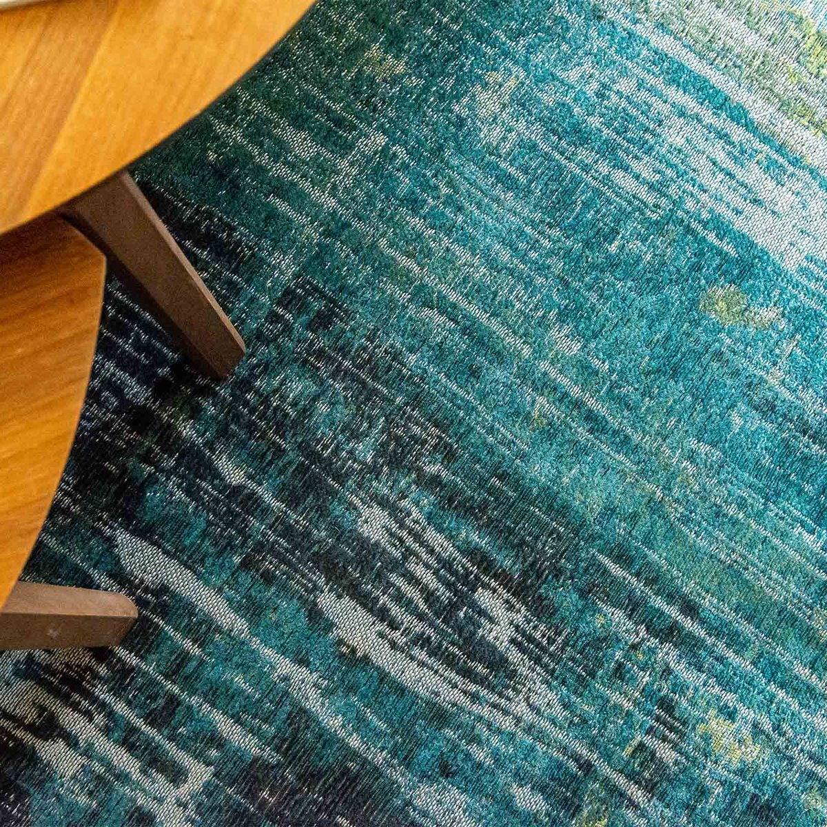 Tapis intérieur/extérieur tissé plat VALLEY BAY bleu, NOVATREND