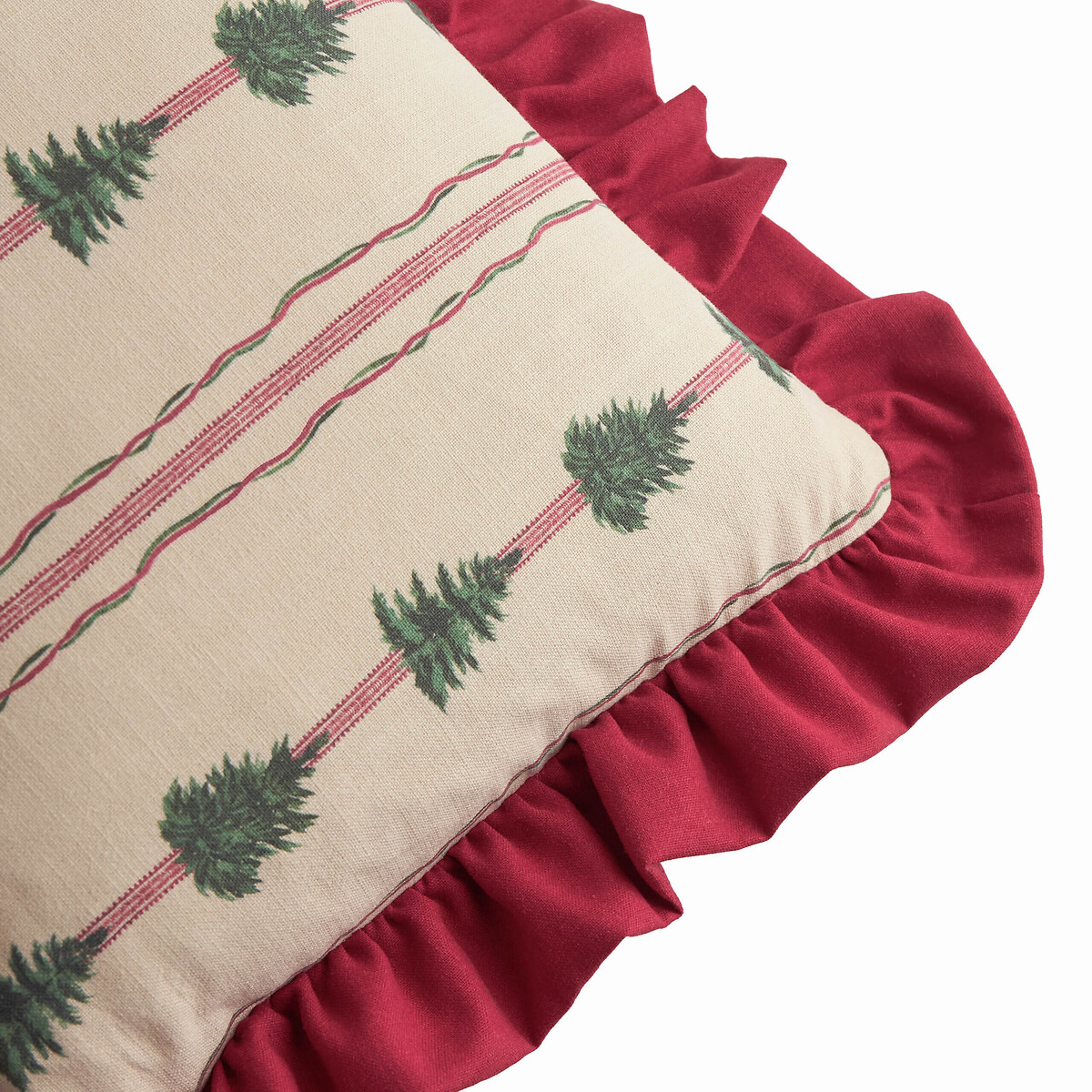 Wylder Spruce Stripes Christmas Cushion multi-coloured, FURN.