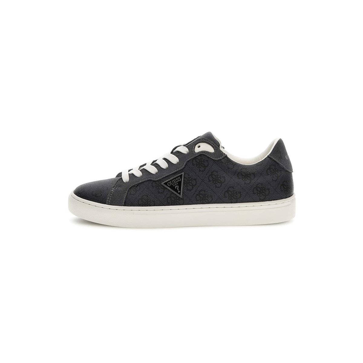 Sneakers Todi Cuir Mélangé noir, GUESS