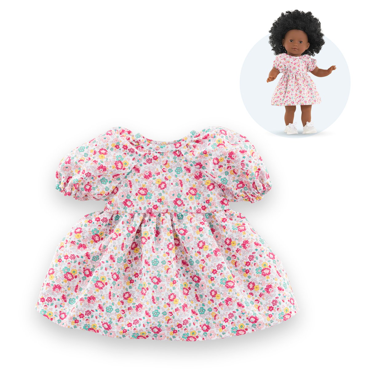 Petite Robe Beaux Jours pour poupée ma Corolle couleur unique, COROLLE