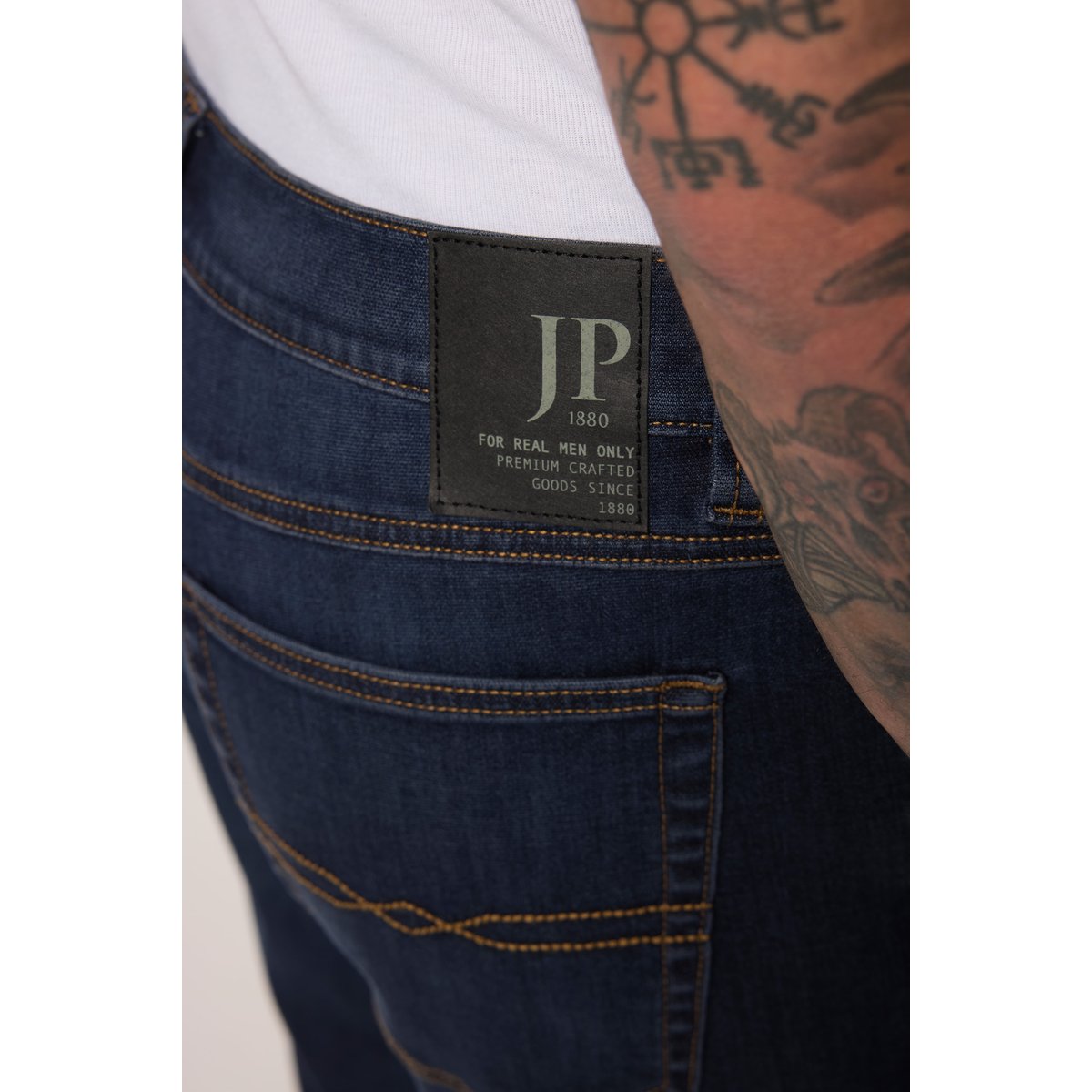 Bermuda en jean coloré, FLEXNAMIC® bleu marine, JP1880