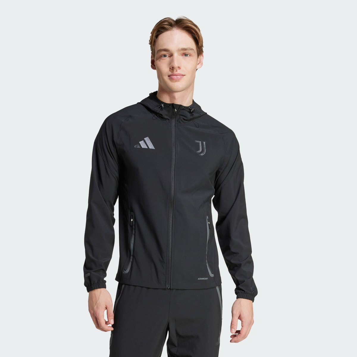 Veste de Voyage Juventus Tiro 25 Competition Vis Tech black, adidas Performance