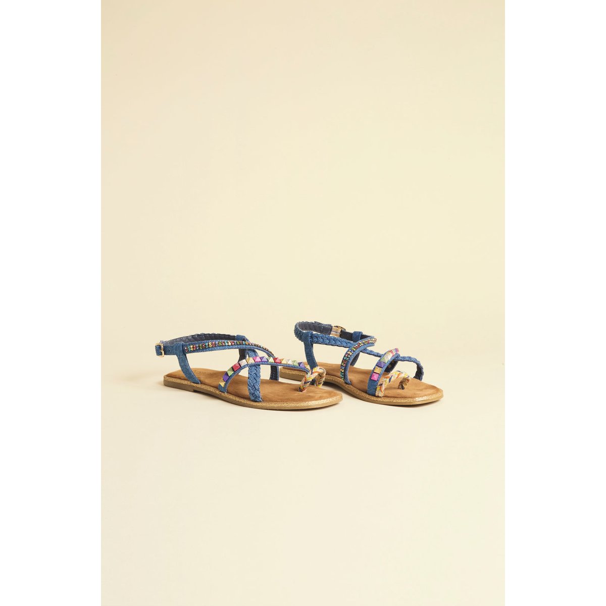 Sandales plates jean FUNKY jean, BENOA