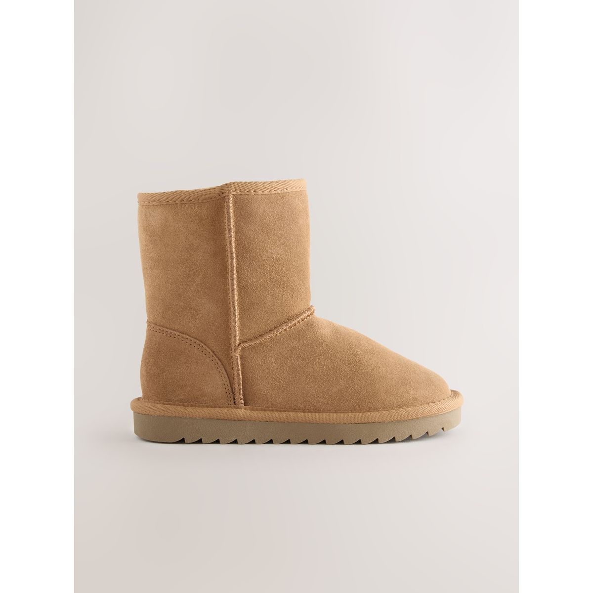 Bottes à enfiler en daim déperlant marron fauve, NEXT