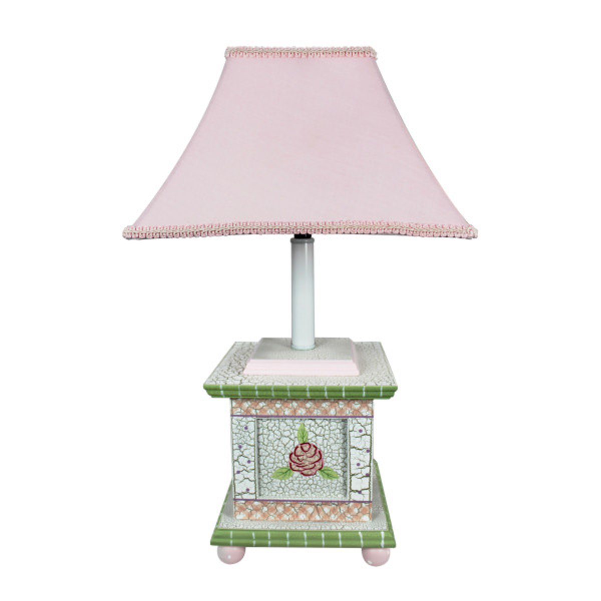 Lampe Chevet Bureau Enfant CRACKLED ROSE rose, TEAMSON KIDS