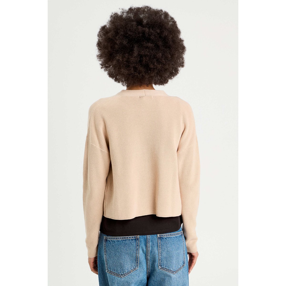 Gilet manches longues sable, CACHE CACHE