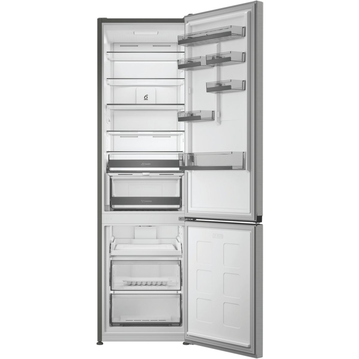 Réfrigérateur combiné WHK26413X6EE couleur unique, WHIRLPOOL