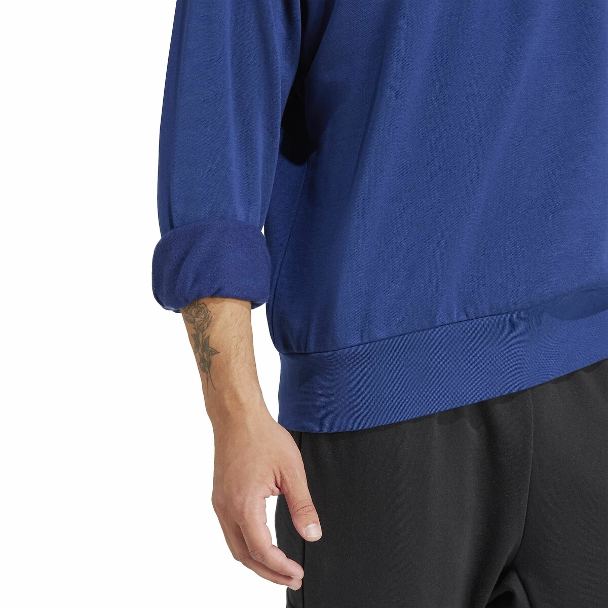 Sweater van molton Essentials Feelcozy blauw, ADIDAS SPORTSWEAR