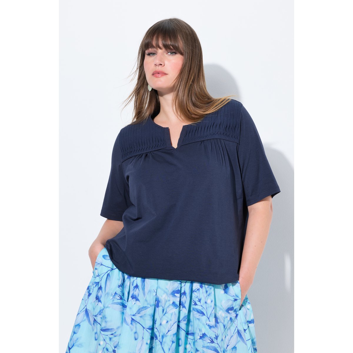 T-shirt marine, ULLA POPKEN