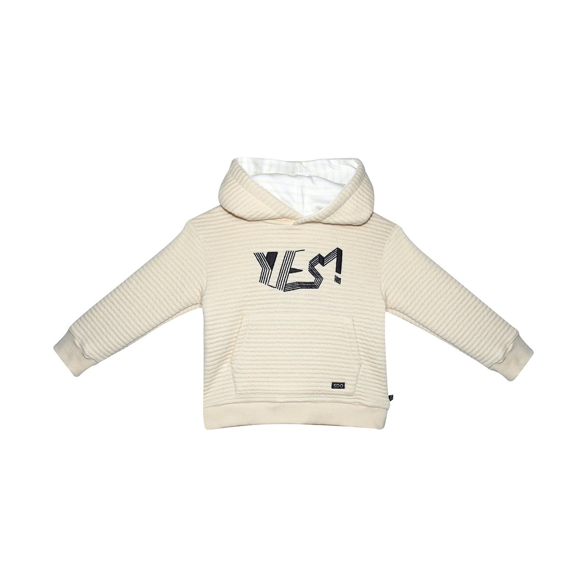 Sweat marlon molleton enfant beige, SUCRE D'ORGE