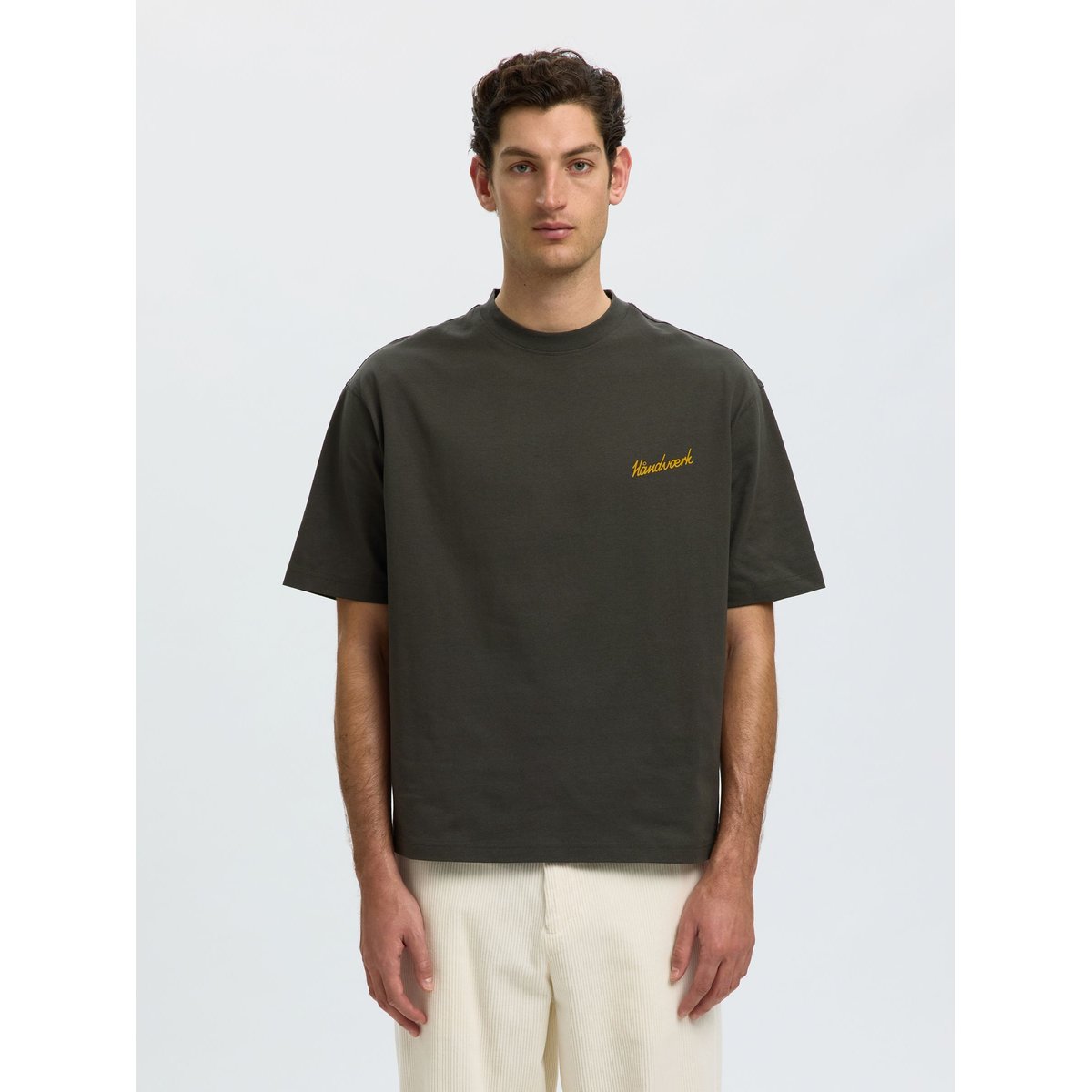 T-Shirt gris - peat1, SELECTED