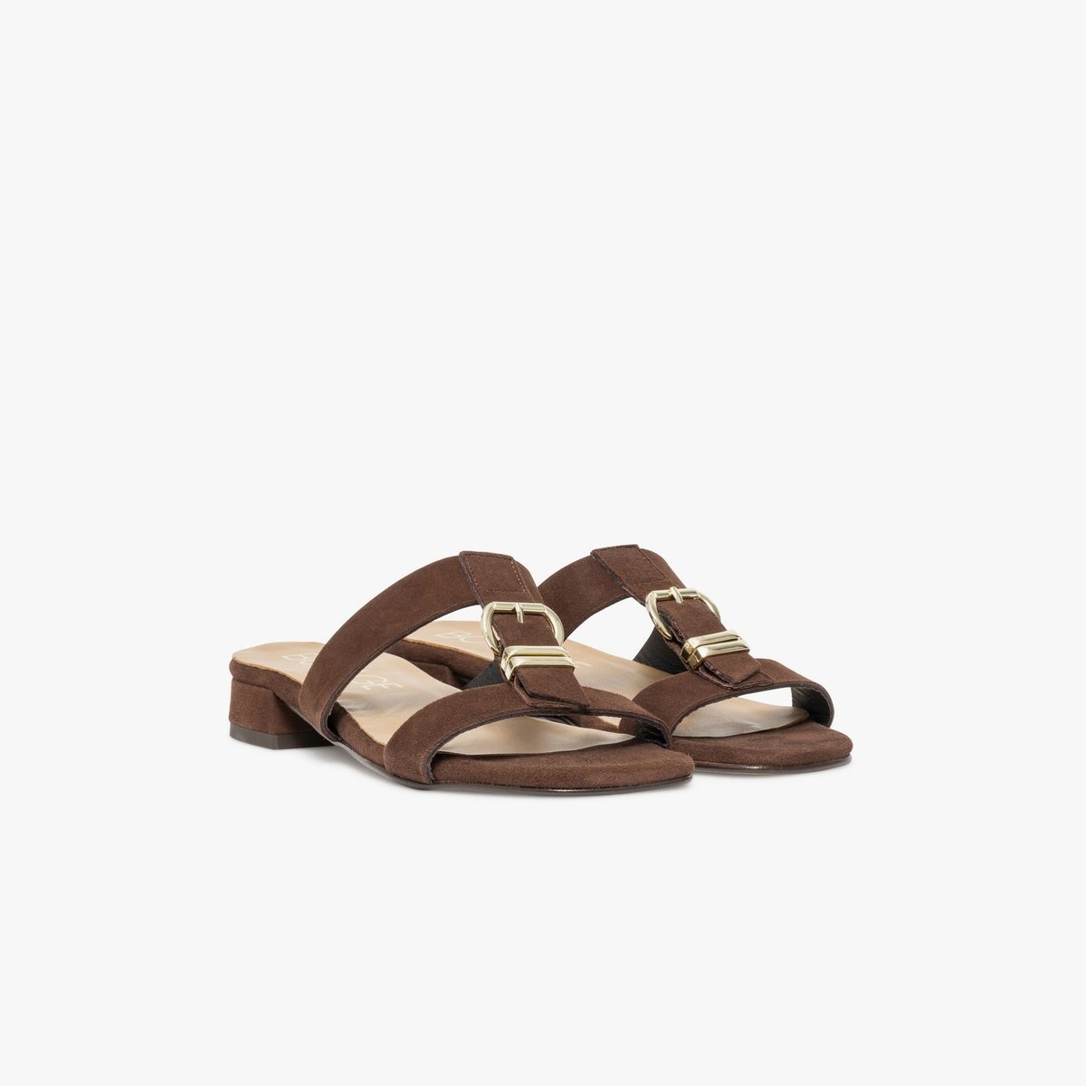 Mule en cuir YSEE marron marron fonce, BOCAGE