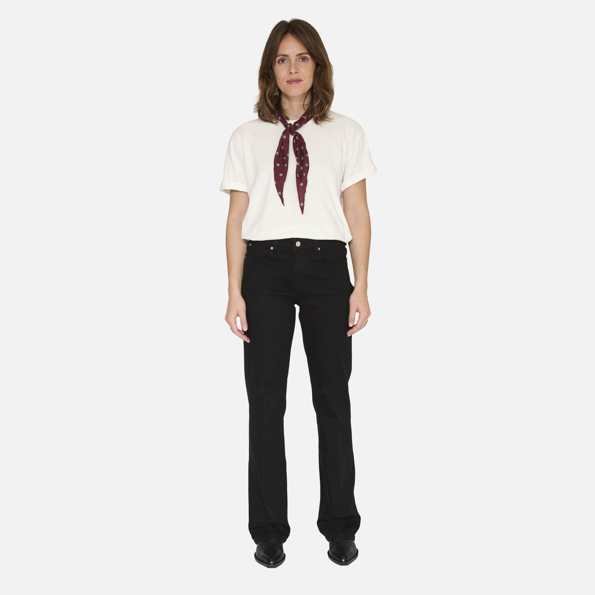 Jean THE MERCURY POWER STRETCH black - rinse wash, MKT STUDIO
