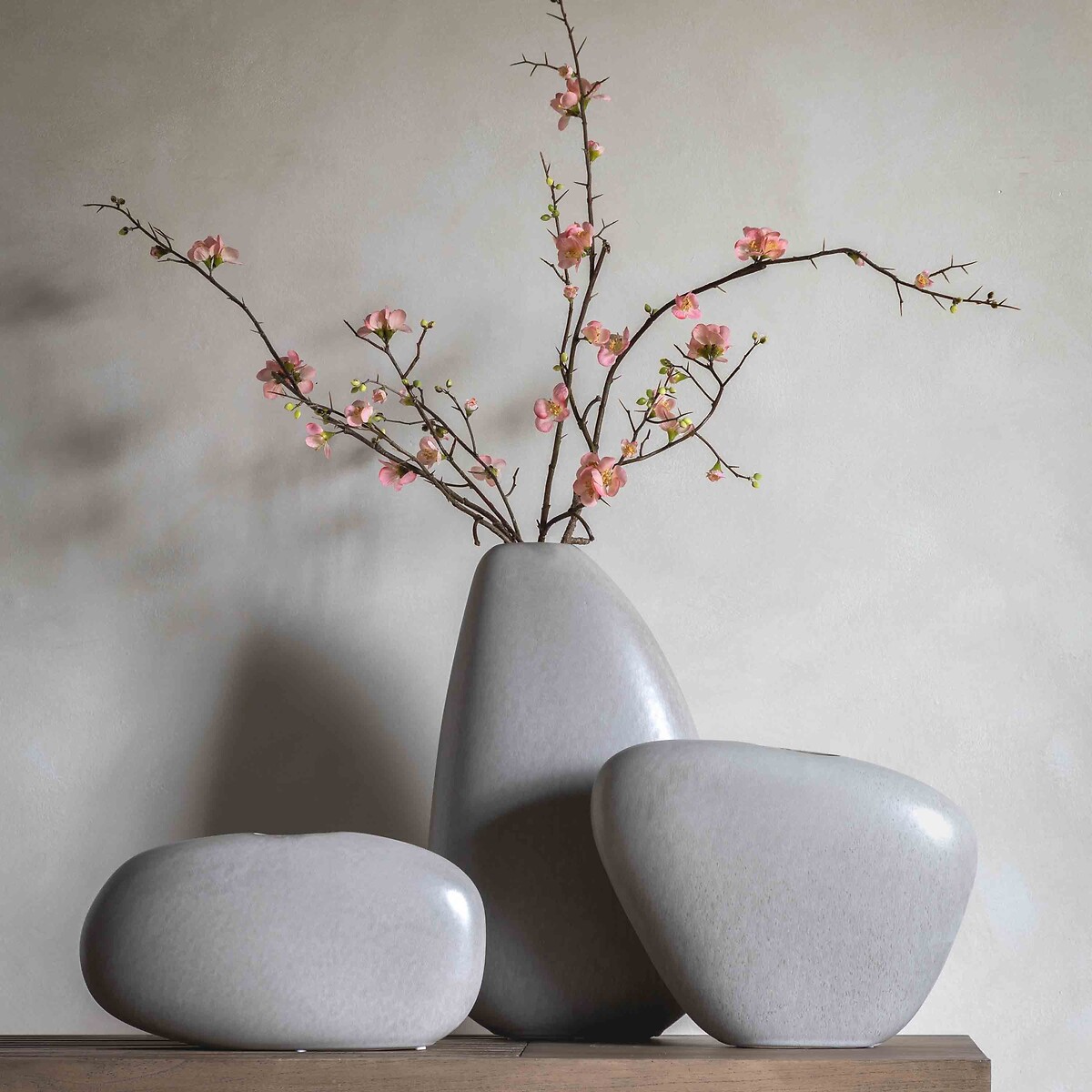 44cm Pebble Vase grey, ÉDITÉ
