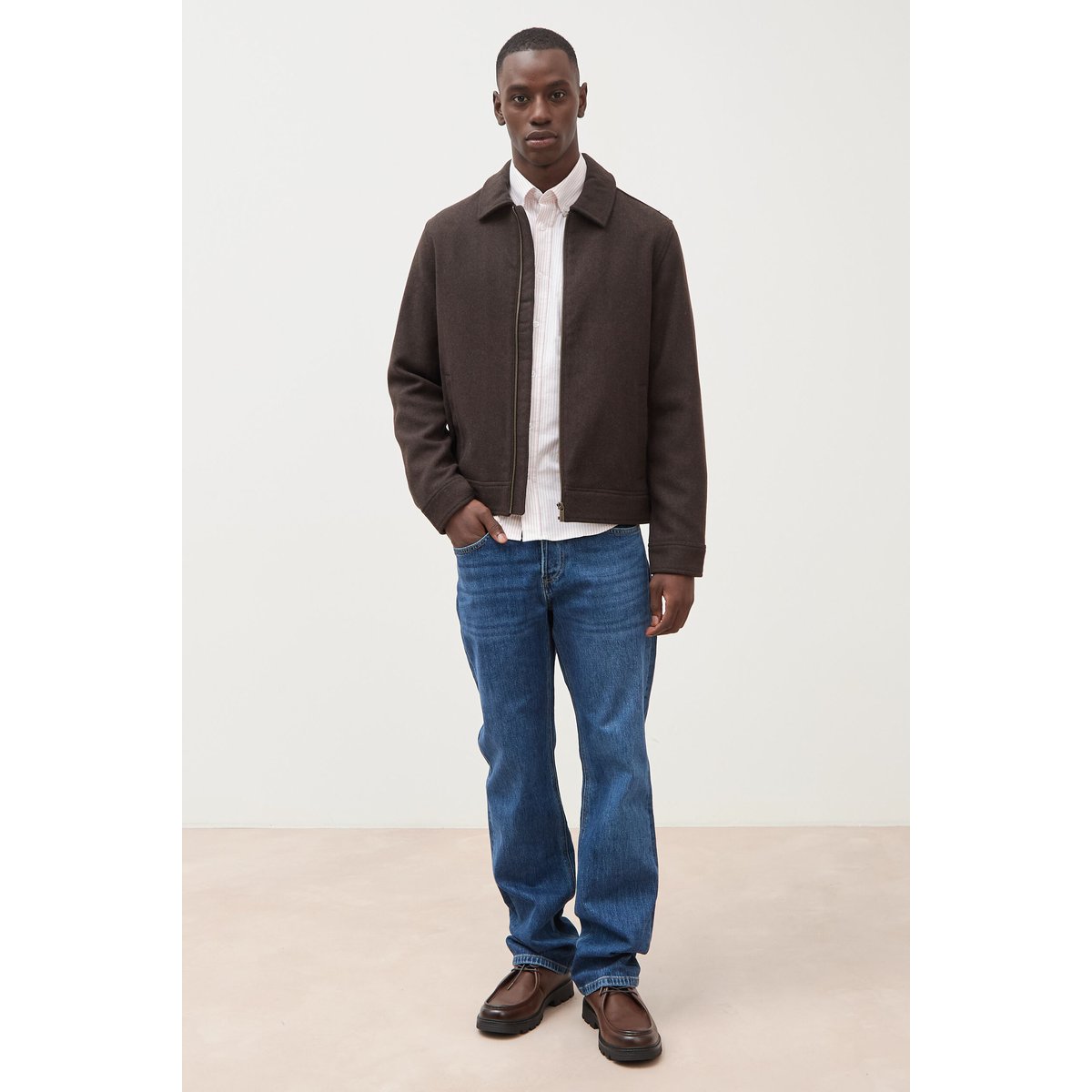 Jeans regular longueur 32 denim stone, BONOBO