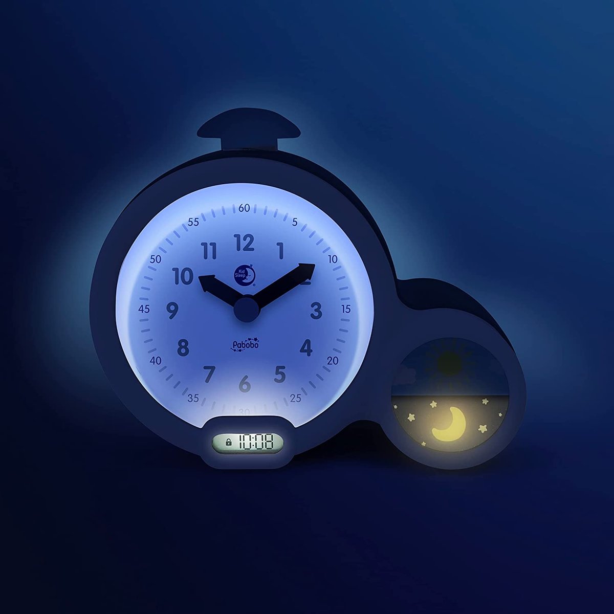 Réveil éducatif Kid'Sleep Clock blanc, rose, PABOBO